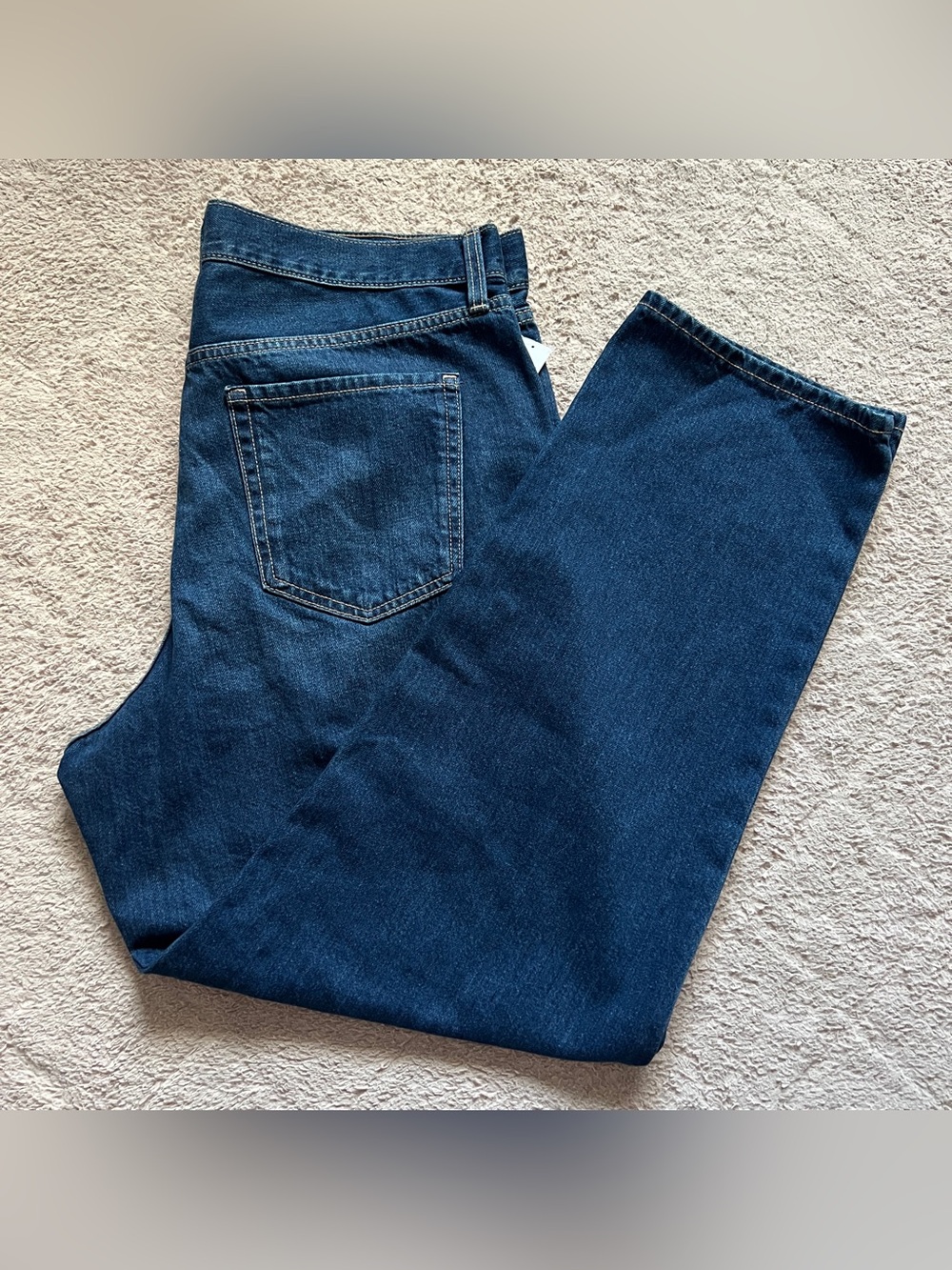 NWT Old Navy High Rise Rigid OG Loose Jeans Straight Leg Capsule Cotton Sz 16
